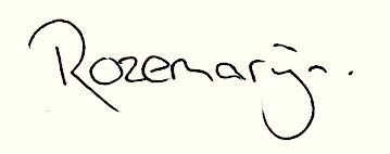 naam rozemarijn geschreven in handschrift