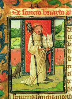 bernard of clairvaux portrait manuscript duinenabdij