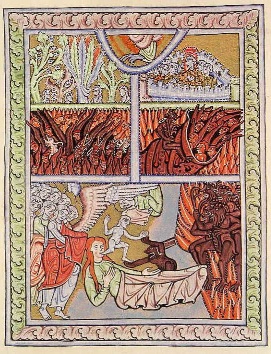 hildegard scivias vision 1 4 deceasing soul leaves body dying death human to heaven or hell