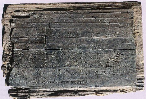 medieval waxed tablet wooden board